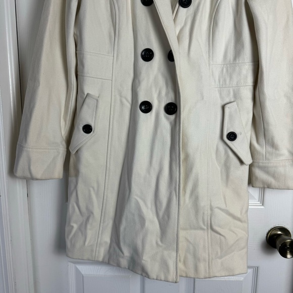Old Navy Wool Blend White Coat - Picture 4 of 7